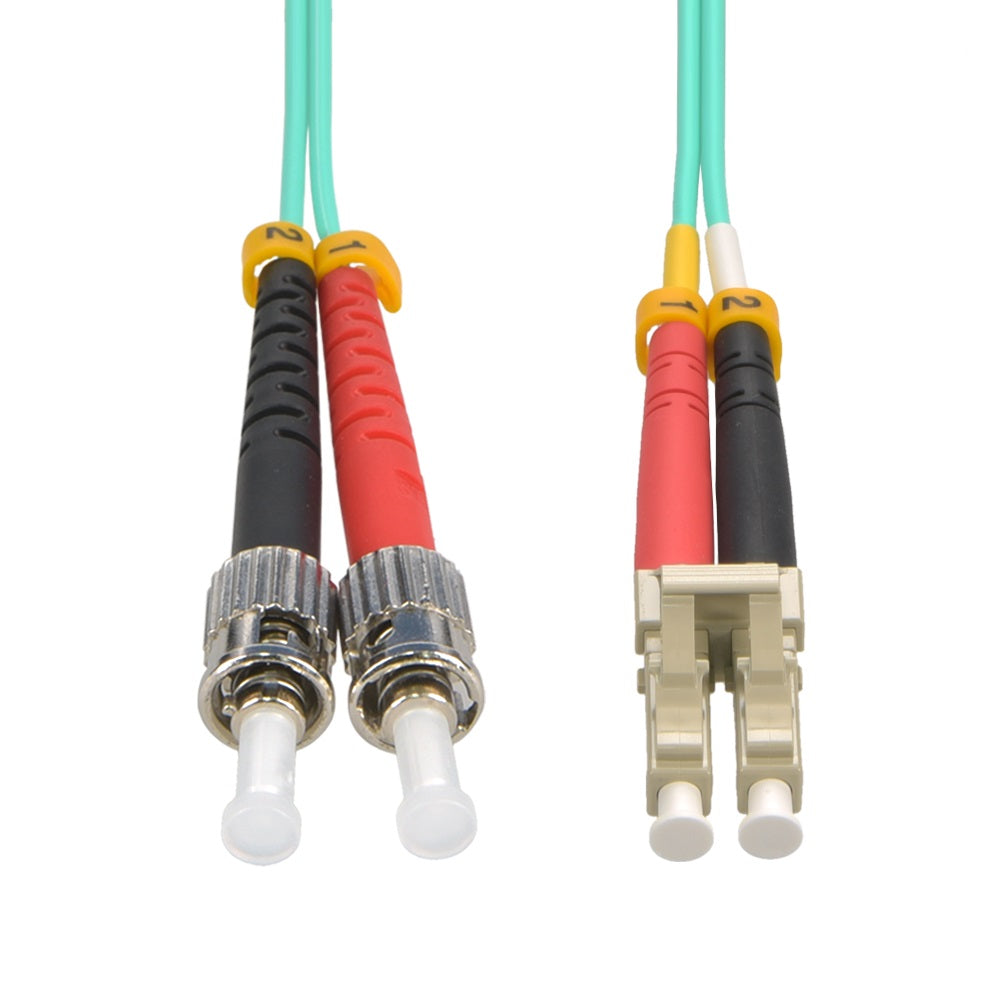 15m LC/UPC-ST/UPC OM3 Multimode Duplex OFNR 2.0mm Optic Patch Cable