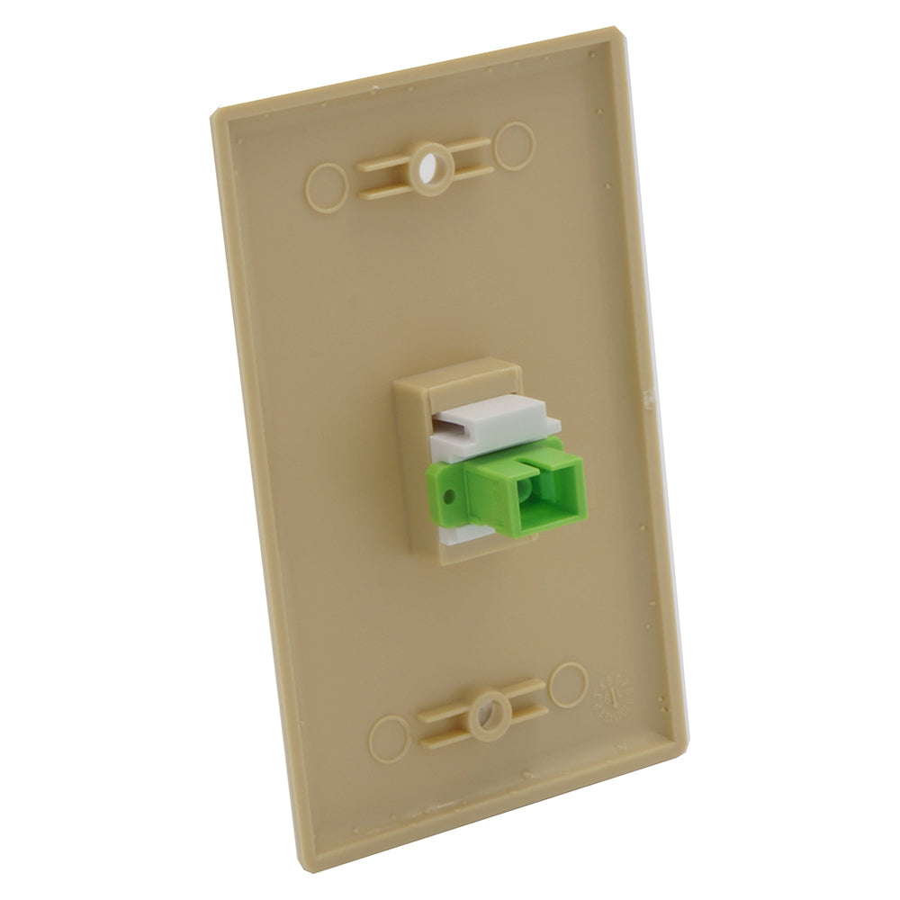 Keystone Jack SC/APC Singlemode Simplex Green