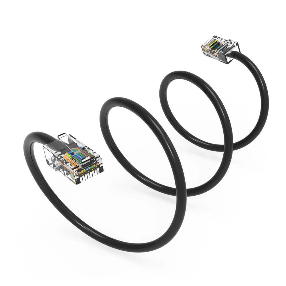 Cat.6 UTP Non-Booted Cables BLACK
