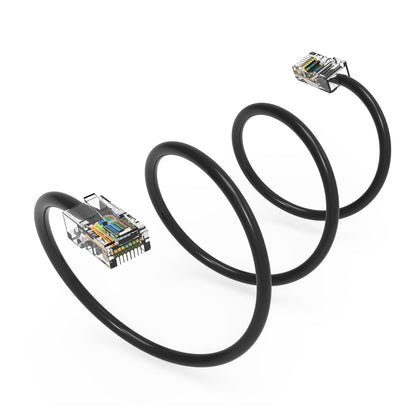 Cat.6 UTP Non-Booted Cables BLACK