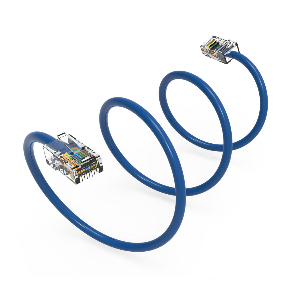 Cat.6 UTP Non-Booted Cables BLUE