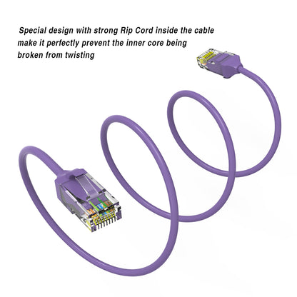 Cat.6 UTP Slim Cables 28AWG PURPLE