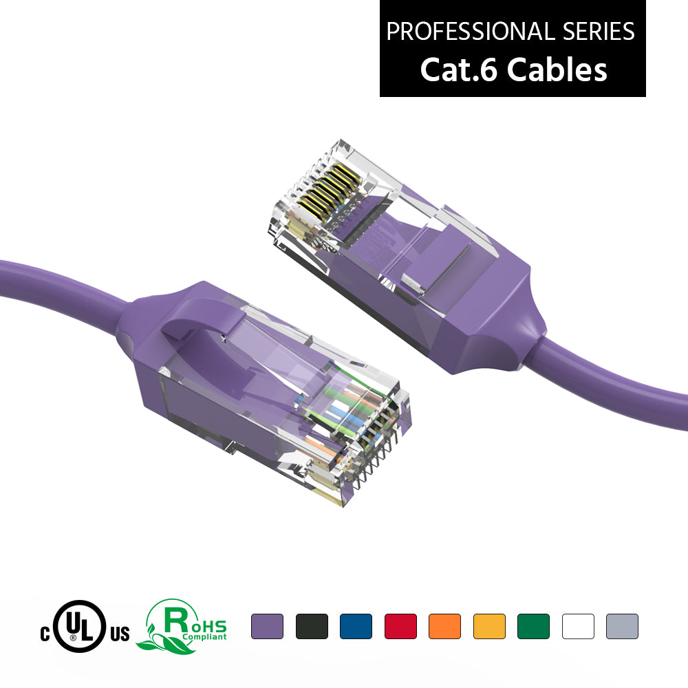 Cat.6 UTP Slim Cables 28AWG