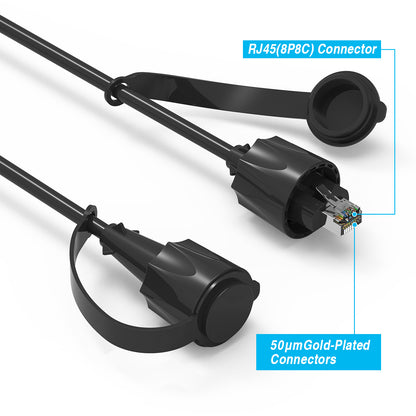 Industrial Outdoor Cat.6 Shielded Cable BLACK