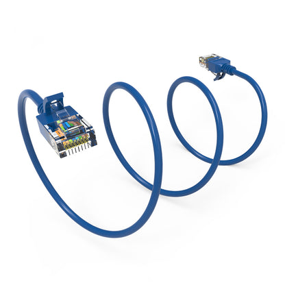 Cat.6A Slim Cables 28AWG BLUE