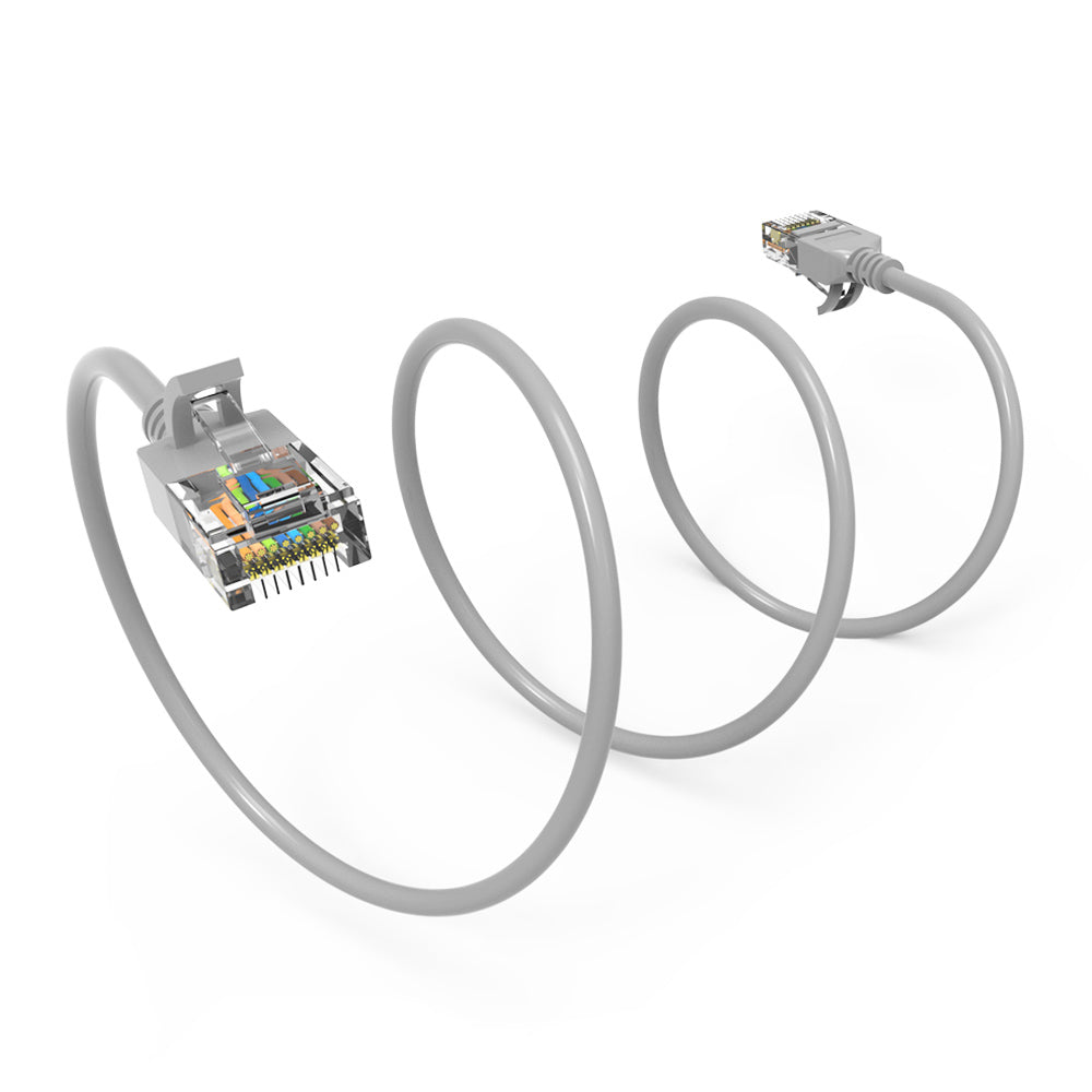 Cat.6A Slim Cables 28AWG GRAY