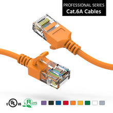 Cat.6A Slim Cables 28AWG ORANGE
