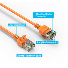 Cat.6A Slim Cables 28AWG ORANGE