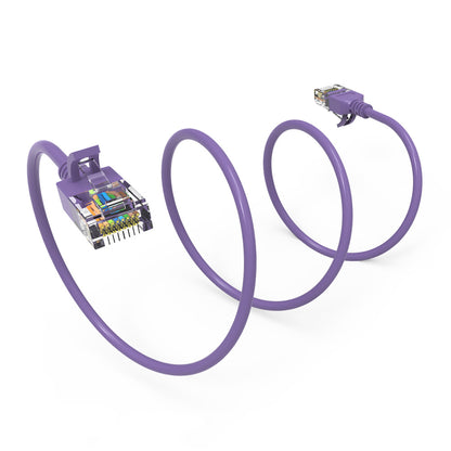 Cat.6A Slim Cables 28AWG PURPLE