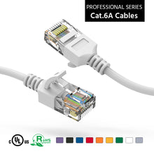 Cat.6A Slim Cables 28AWG WHITE