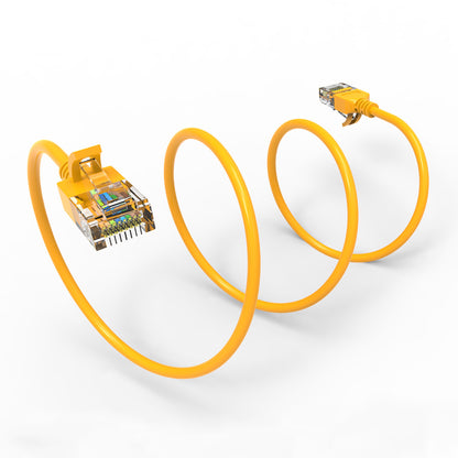 Cat.6A Slim Cables 28AWG YELLOW