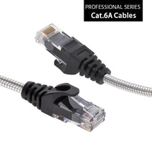 15FT CAT.6A Patch Cable Stainless Metal Armored Anti-Rodent Slim 28AWG