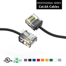 Cat.6A Super-Slim Cables 32AWG BLACK