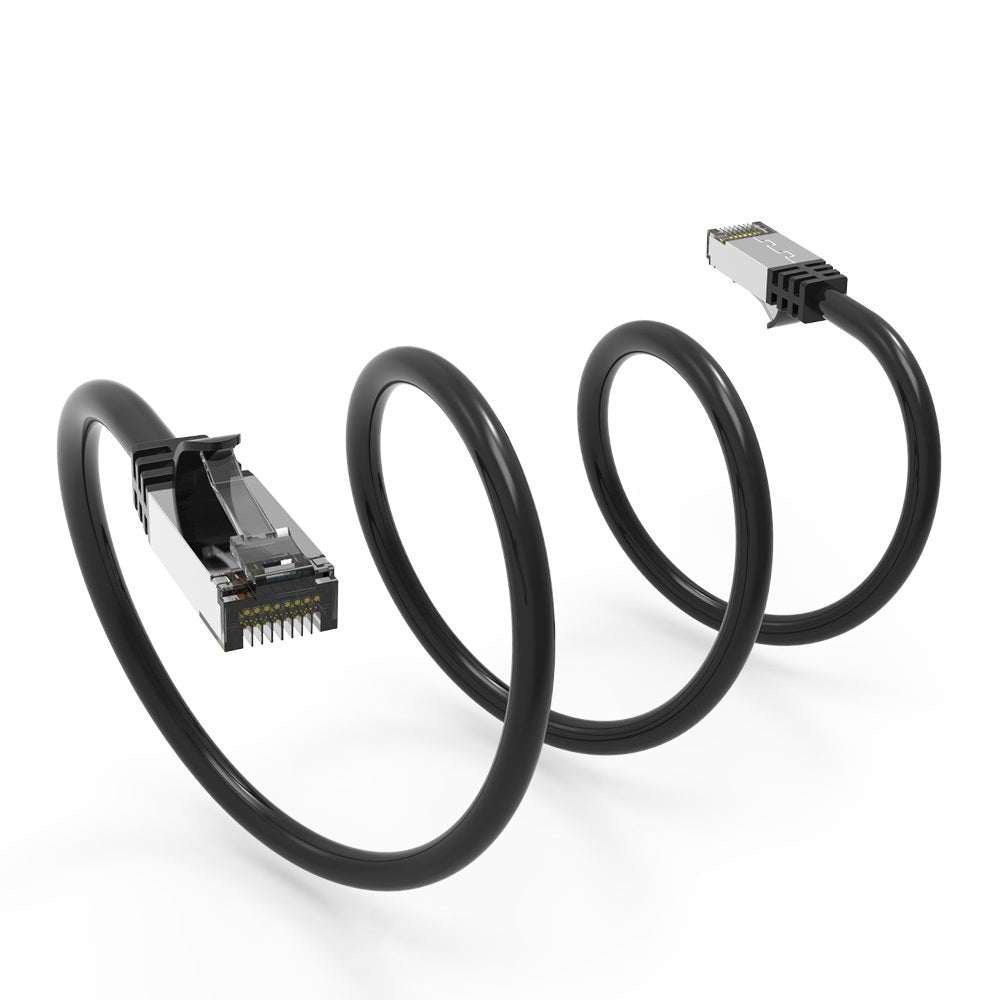 Cat.8 Shielded Cables 26AWG BLACK