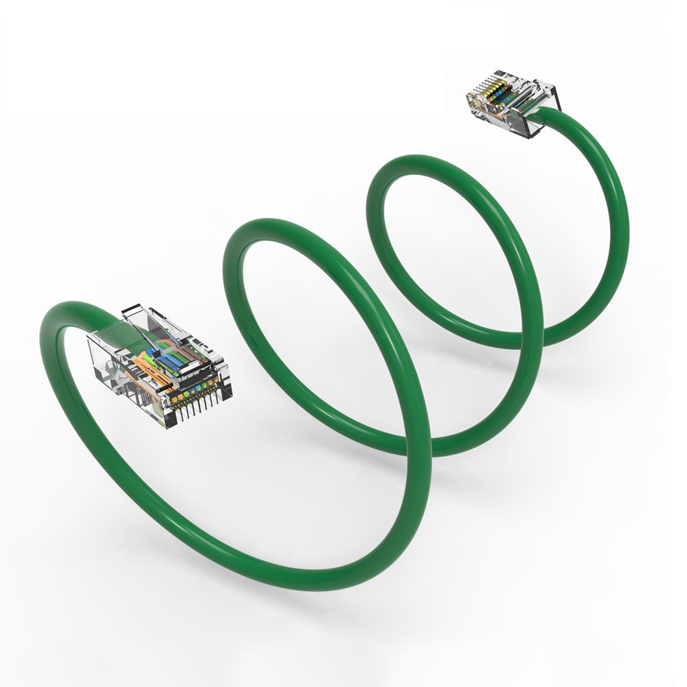 Cat.5E UTP Non-Booted Cables GREEN