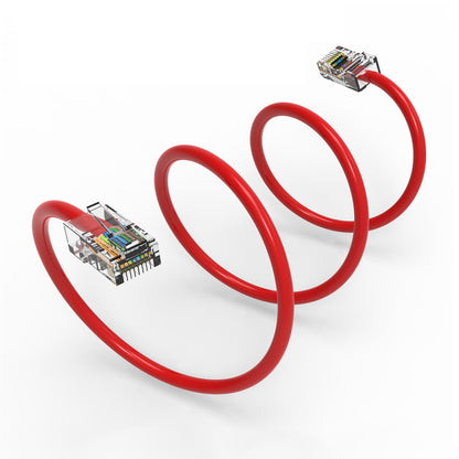 Cat.5E UTP Non-Booted Cables RED