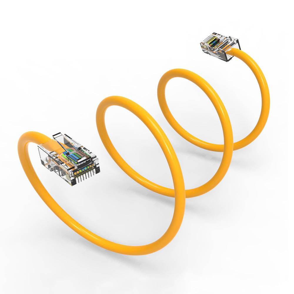 Cat.5E UTP Non-Booted Cables YELLOW