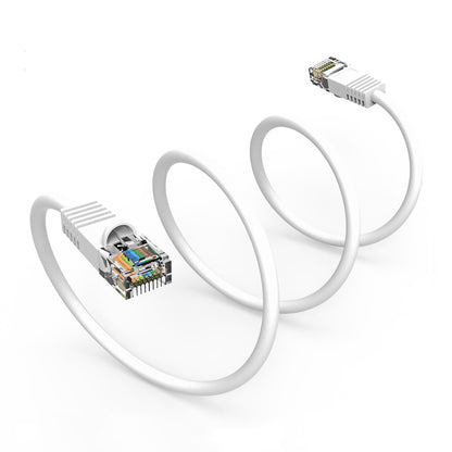 Cat.5E UTP Booted Cables WHITE
