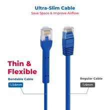 CAT6A BENDABLE BLUE