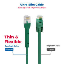 CAT6A BENDABLE GREEN