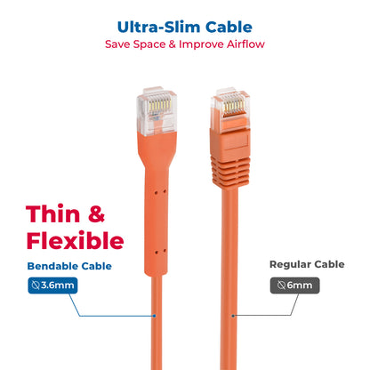 CAT6A BENDABLE ORANGE