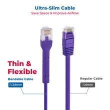 CAT6A BENDABLE PURPLE