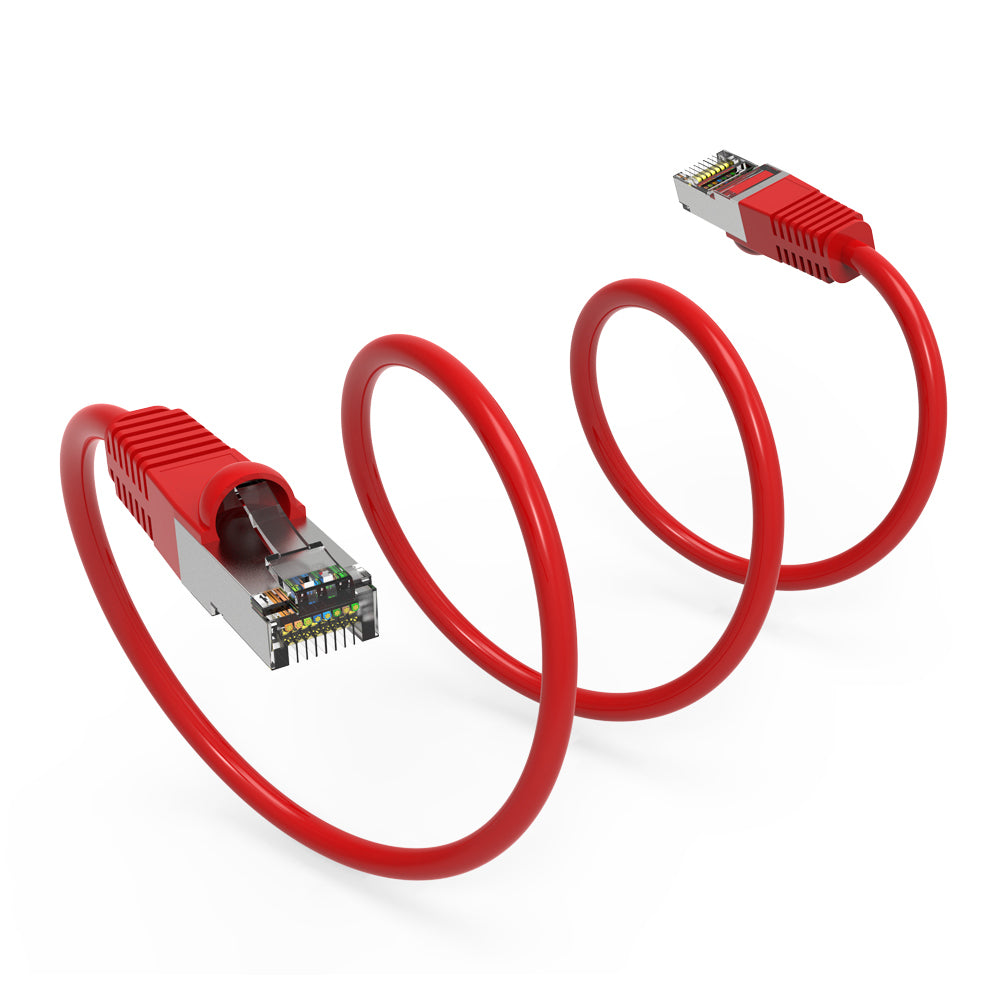 Cat.5E Shielded Cables RED