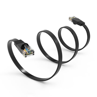Cat6 Flat Cables BLACK