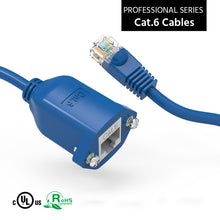 3Ft Panel-Mount Cat.6 Ethernet Cable Blue