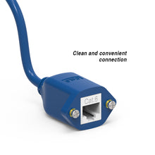 1Ft Panel-Mount Cat.6 Ethernet Cable Blue