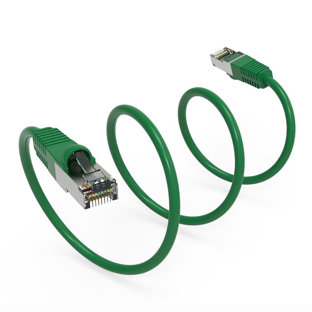 Cat.6 Shielded Cables GREEN