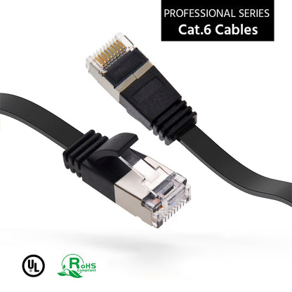 Cat6 U/FTP Flat Cables BLACK