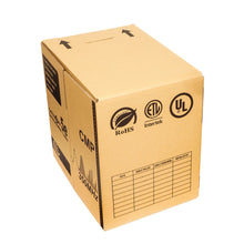 Cat.5e UTP 24AWG Solid CMP bulk cable(black), 1000ft REELEX