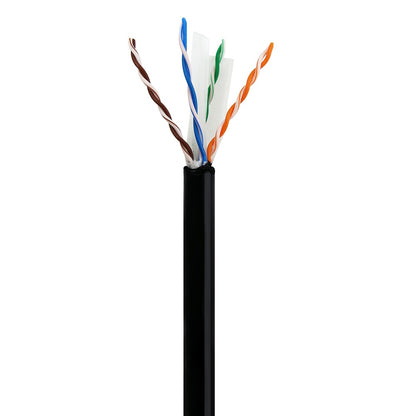 1000Ft Cat.6 UTP Direct Burial Outdoor Cable Gel Type Black