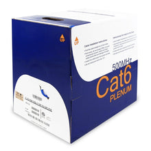 1000Ft Cat.6 Solid Cable Plenum No Spline (CMP) Blue