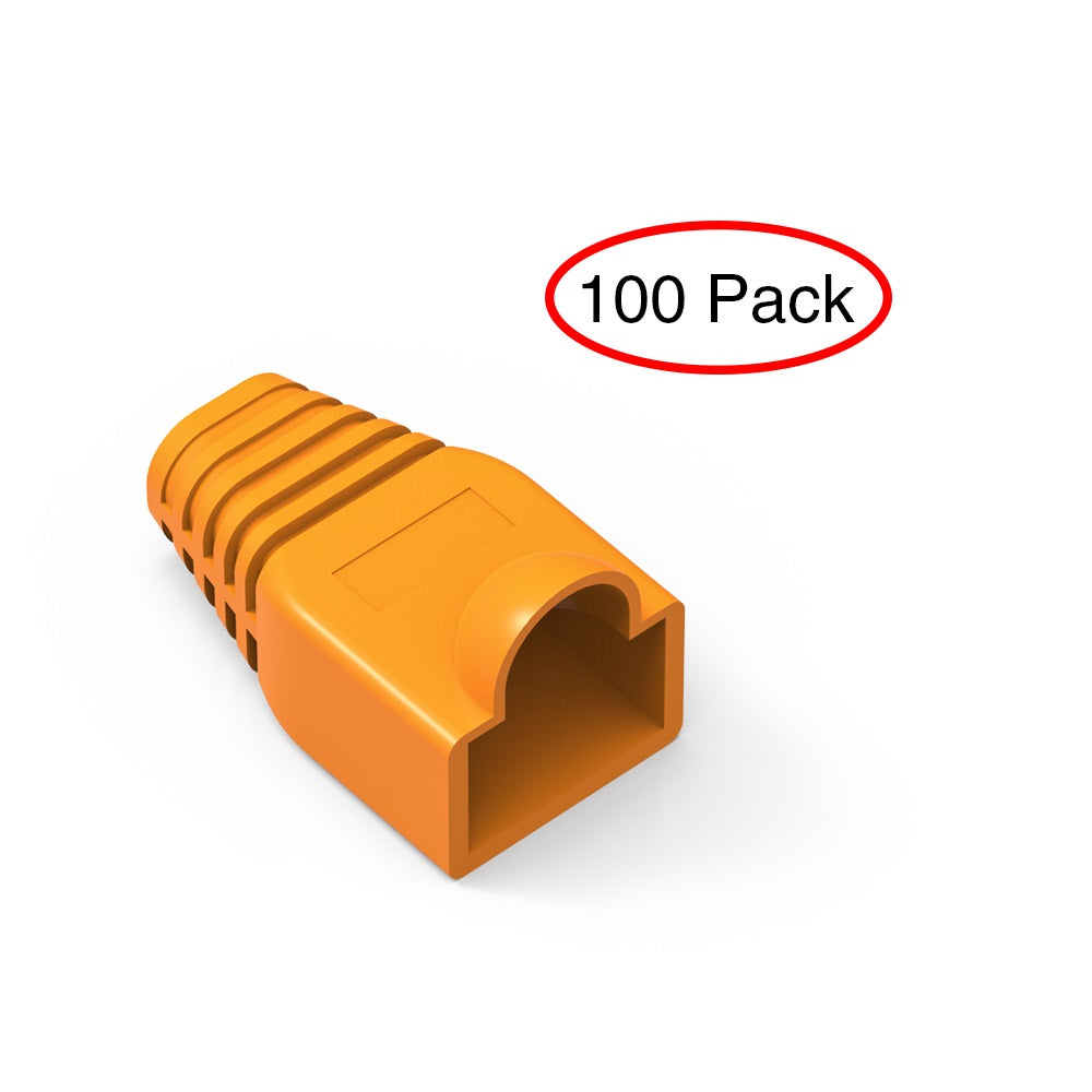 Color Boots for RJ45 Plug Orange 100pk