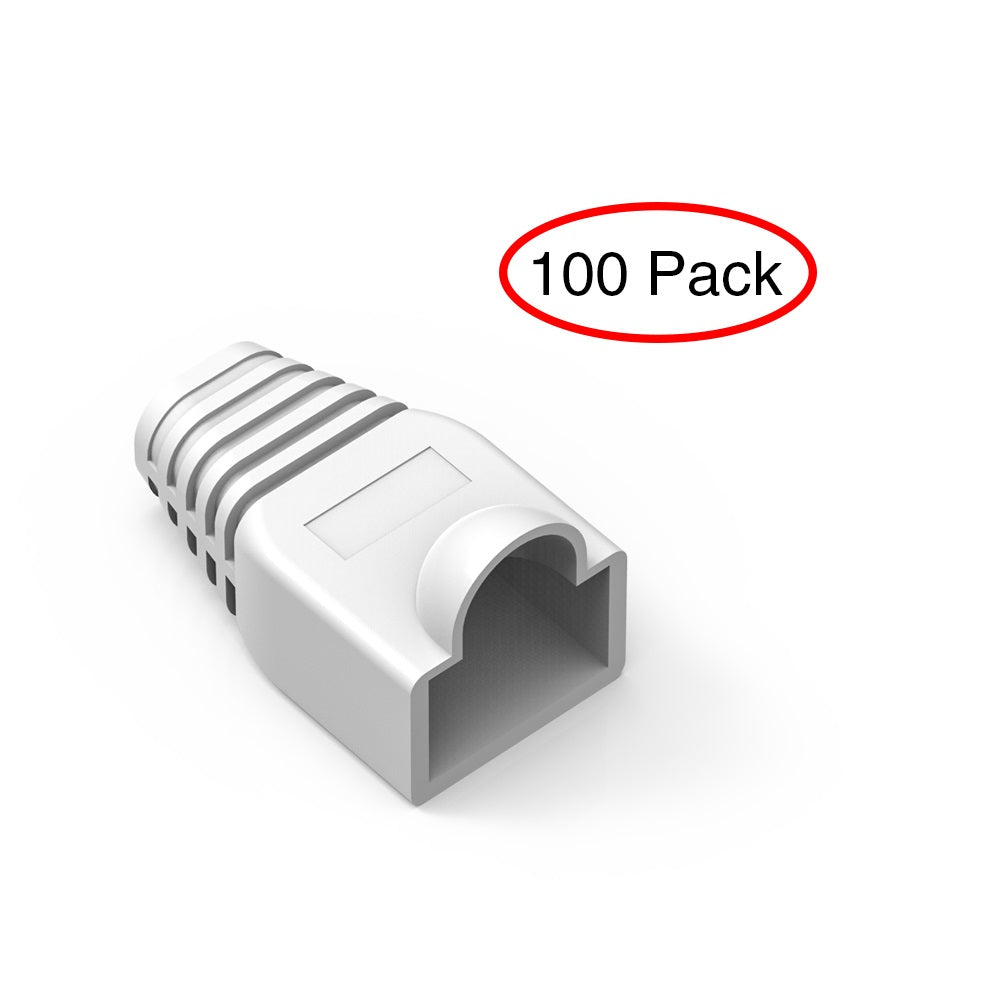 Color Boots for RJ45 Plug White 100pk
