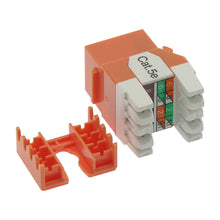 Cat.5E RJ45 110 Type 180° Keystone Jack Orange