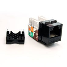 Cat.5E RJ45 110 Type Keystone Jack Black
