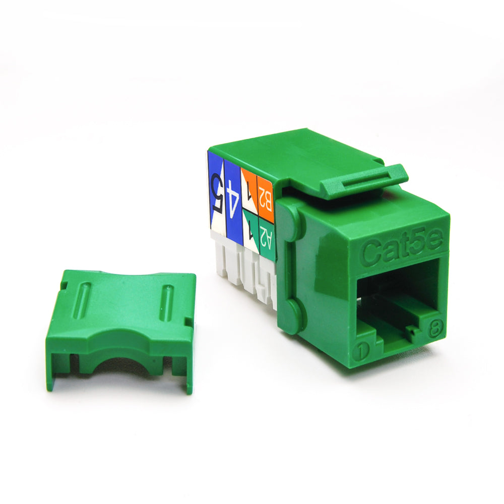 Cat.5E RJ45 110 Type Keystone Jack Green