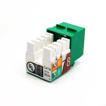 Cat.5E RJ45 110 Type Keystone Jack Green