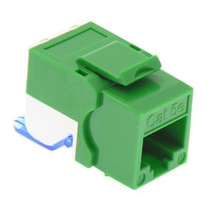 Cat.5E Tool Less Keystone Jack Green