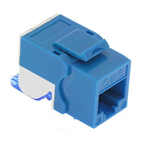 Cat.6 Tool Less Keystone Jack Blue