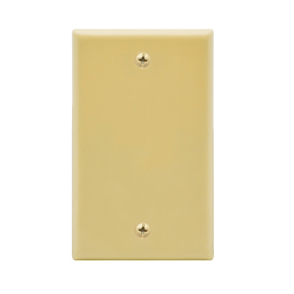 Blank Wall Plate Ivory Smooth Face