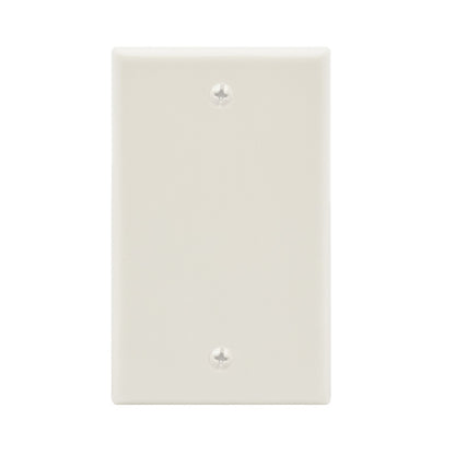 Blank Wall Plate White Smooth Face