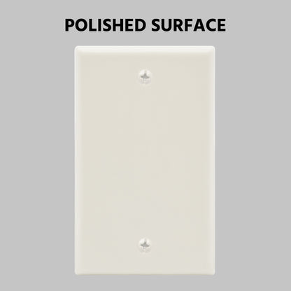 Blank Wall Plate White Smooth Face
