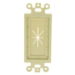 Decor Insert with Flexible Opening Ivory