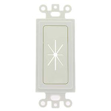 Decor Insert with Flexible Opening White