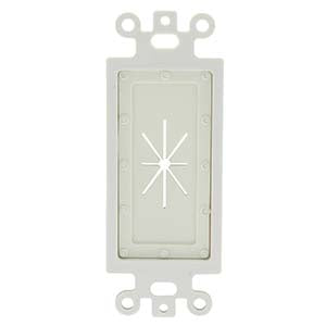 Decor Insert with Flexible Opening White