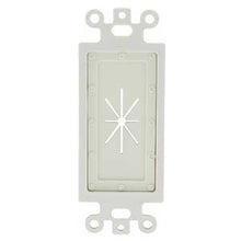Decor Insert with Flexible Opening White